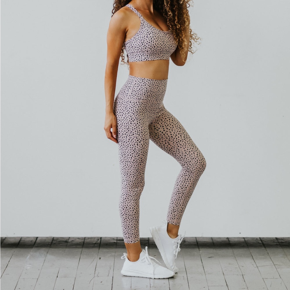 Astoria LUXE IGNITE Full Length Legging - Beige Speckle